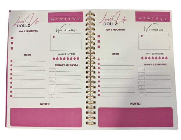 Level Up Dollz Daily Planner Organize Your Day, Elevate Your Life