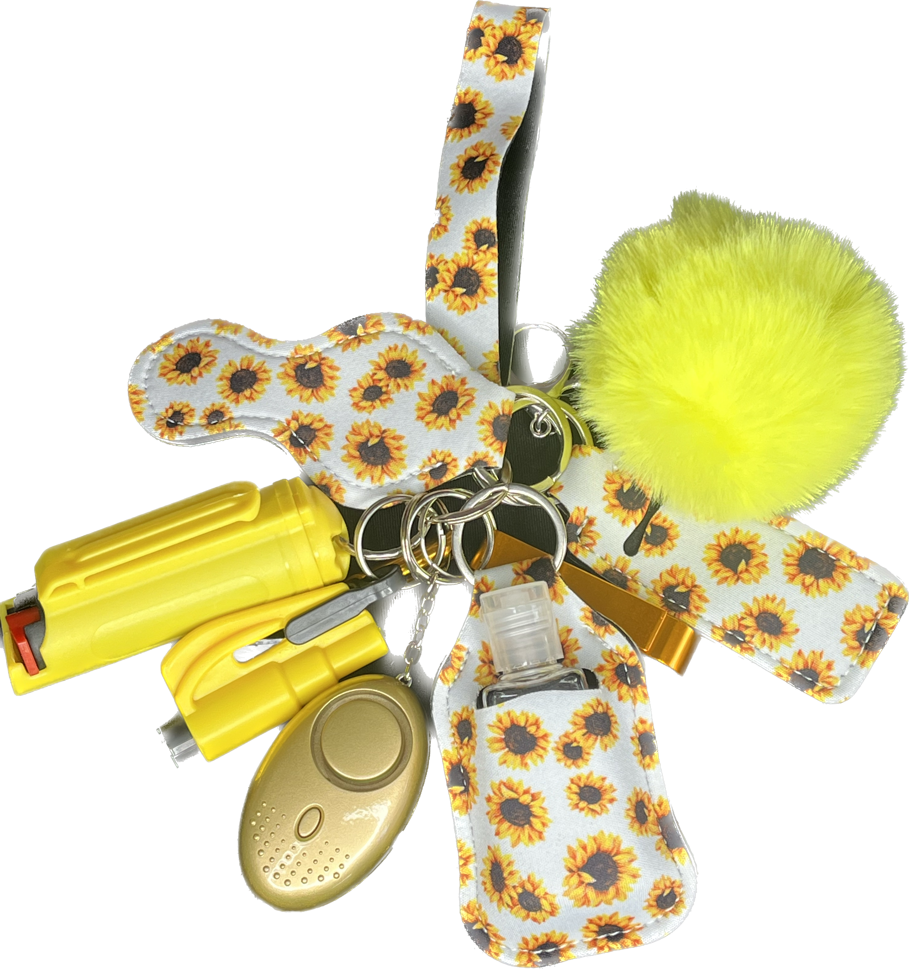 Sunflower (Yellow) Self Defense Keychain – Shine Bright, Stay Safe