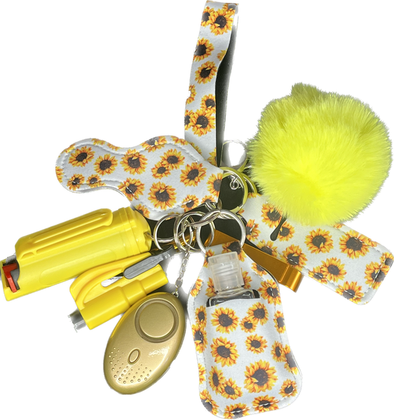 Sunflower (Yellow) Self Defense Keychain – Shine Bright, Stay Safe