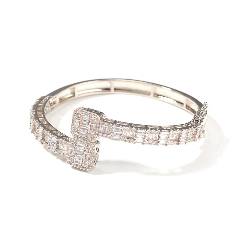Baguette Cuff Bangle Timeless Shine with Modern Elegance