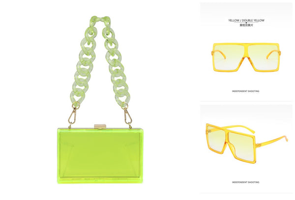 Divine Dollz Clear Purse with Sunglasses Set Stylish and Ready to Go