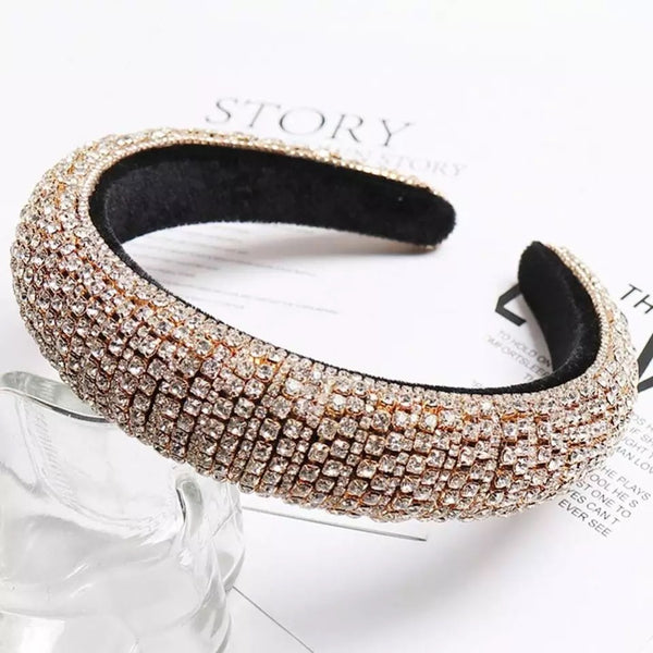 Rhinestone Headband Glamorous Shine for Any Occasion