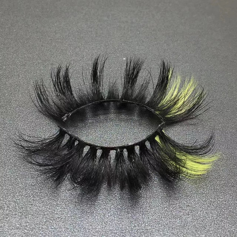 Neon Flick Lashes Yellow Flame Edition Bold Volume with a Pop of Electric Color