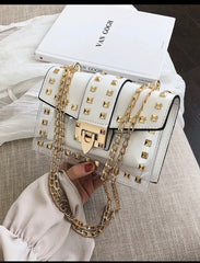 Iconic Studded Chain Purse Luxe Edge