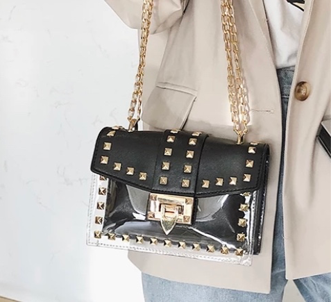 Iconic Studded Chain Purse Luxe Edge