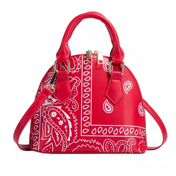 Paisley Pattern Dome Purse Bold Print with Everyday Elegance
