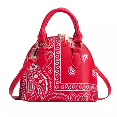 Paisley Pattern Dome Purse Bold Print with Everyday Elegance