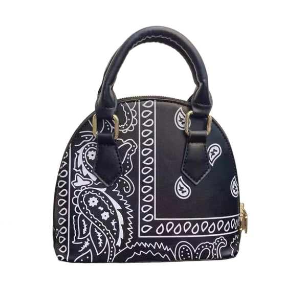 Paisley Pattern Dome Purse Bold Print with Everyday Elegance