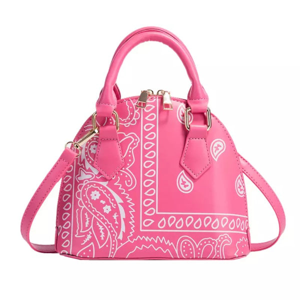 Paisley Pattern Dome Purse Bold Print with Everyday Elegance