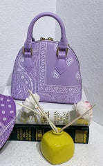 Paisley Pattern Dome Purse Bold Print with Everyday Elegance