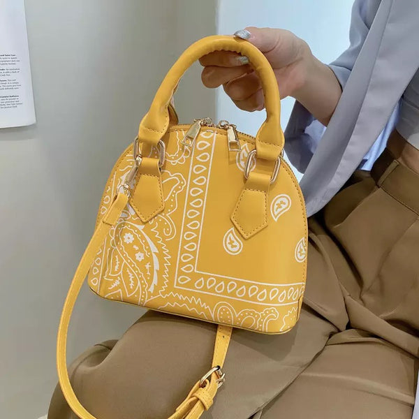 Paisley Pattern Dome Purse Bold Print with Everyday Elegance