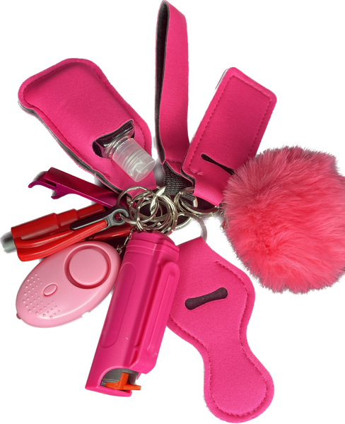 All Pink Self Defense Keychain