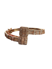 Baguette Cuff Bangle Timeless Shine with Modern Elegance