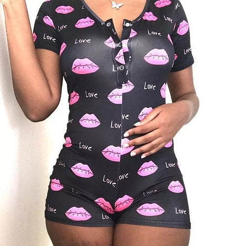 PINK LIPS LOVE ONESIE