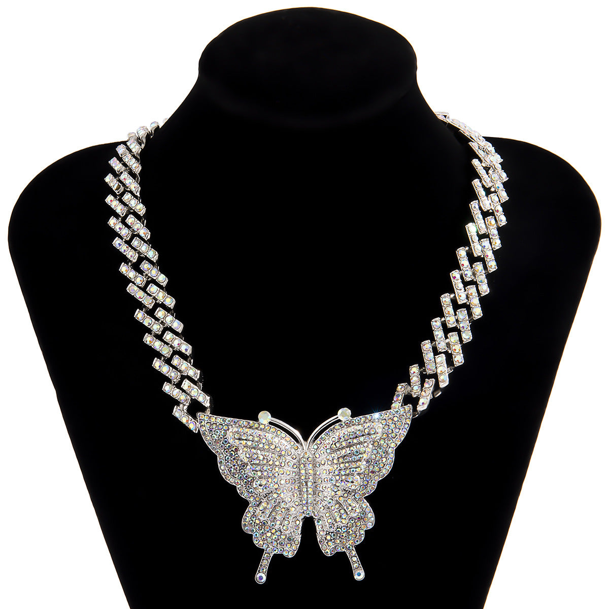 Butterfly Cuban Link Necklace