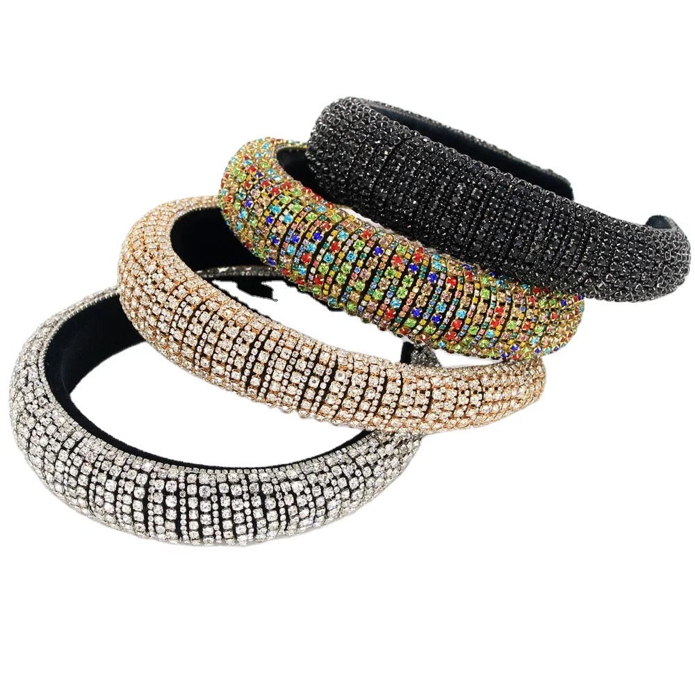 Rhinestone Headband Glamorous Shine for Any Occasion